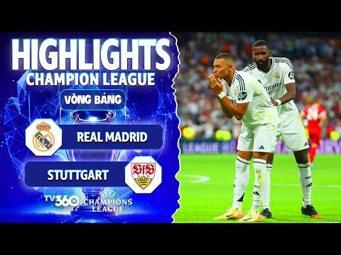 HIGHLIGHTS REAL MADRID VS STUTTGART | MBAPPE GHI BÀN, REAL THOÁT HIỂM NGOẠN MỤC | UCL 24/25
