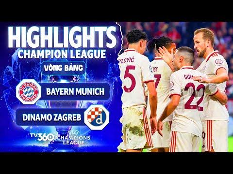 HIGHLIGHTS BAYERN MUNICH VS DINAMO ZAGREB | KANE LẬP CÚ POKER! BAYERN ĐÈ BẸP ĐỐI THỦ | UCL 24/25