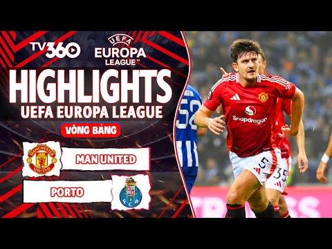 HIGHLIGHTS MAN UNITED VS PORTO: BRUNO TIẾP TỤC ĂN THẺ ĐỎ, MAGUIRE CỨU RỖI GHẾ TEN HAG| EUROPA LEAGUE