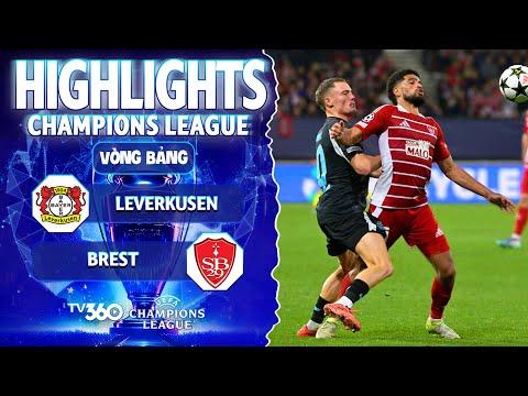 HIGHLIGHTS LEVERKUSEN VS BREST: SIÊU PHẨM ĐỂ ĐỜI, THẦY TRÒ ALONSO SA LẦY | CHAMPIONS LEAGUE 24/25