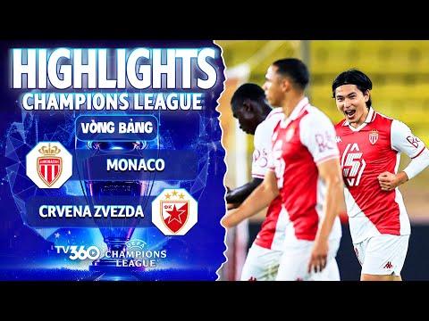 HIGHLIGHTS MONACO VS SAO ĐỎ BELGRADE: SAO NHẬT BẢN GHI BÀN, MONACO THẮNG GIÒN DÃ | CHAMPIONS LEAGUE